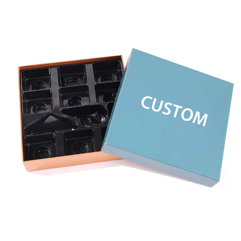 Экологичная роскошная подарочная коробка для шоколада с индивидуальным логотипом, коробка из жесткой упаковки с крышкой и основанием, устойчивая премиальная упаковка для шоколада