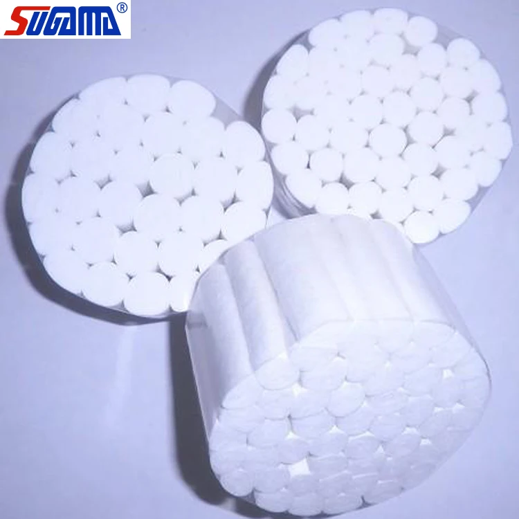 White disposable dental consumables 38mm cotton dental roll
