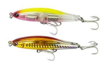 Fishing Lures Set Mixed Including Minnow Popper Crank Baits with Treble Hooks for Saltwater Freshwater Trout Bass Fishing – Minnow – view 4