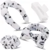 Black white leopard print