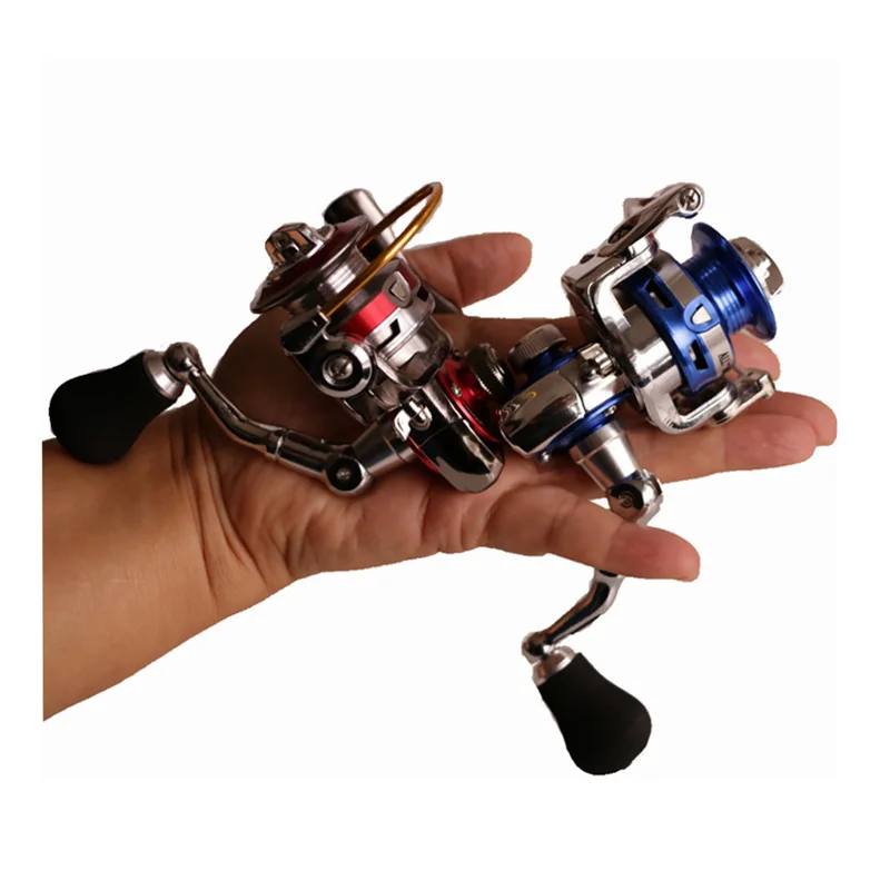 Full Metal Mini Spinning Fishing Reel 2 Bearings Small Pocket Palm
