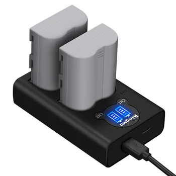 KingMa-EN-EL3E Rechargeable Battery LCD Dual USB Charger for Nikon D50 D70 D70S D80 D80S D90 D90s D100 D200 D300 D300S D700