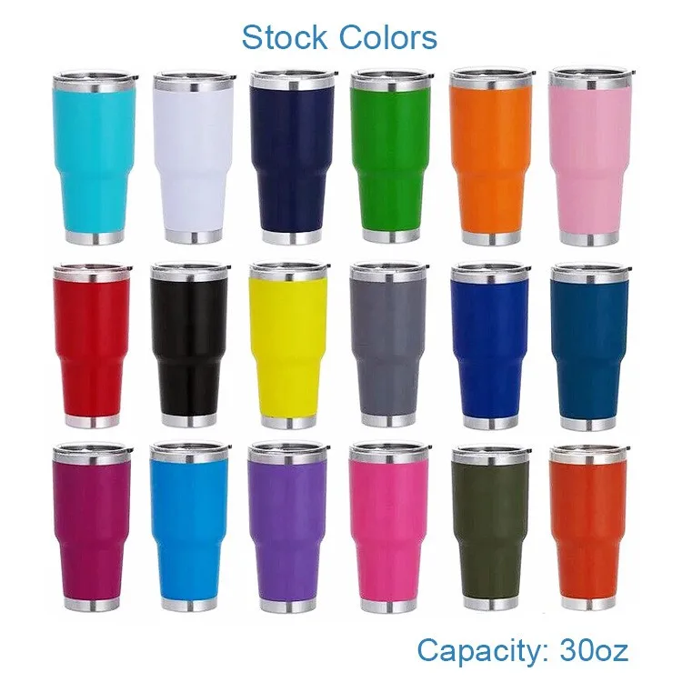 Wholesale Custom Stainless Steel Tumbler 30oz Powder Coated Vacuum
