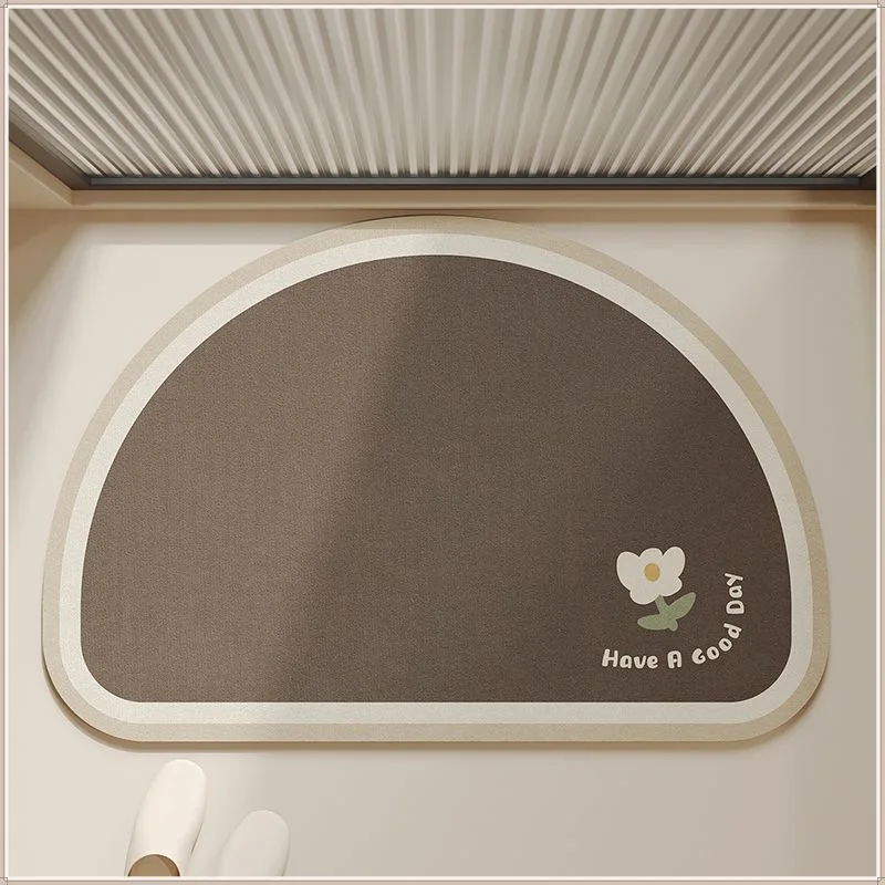 PVC Novelty Print Bathroom Water-absorbing Floor Mat with Anti-Slip Rubber Back Quick-Dry Eco-Friendly supplier