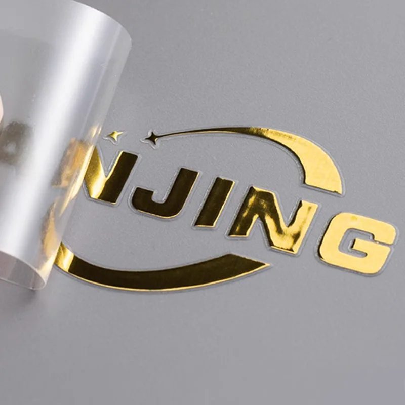 CS Custom Metallic Sticker Thin Electroform Gold Nickel Transfer Embossed Metal Logo Letter Label 3d Metal Printing Stickers