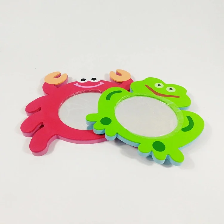 Cheap Magnetic + hot selling Eco-friendly,Non-toxic Cosmetic Mirror shape eva bath toy