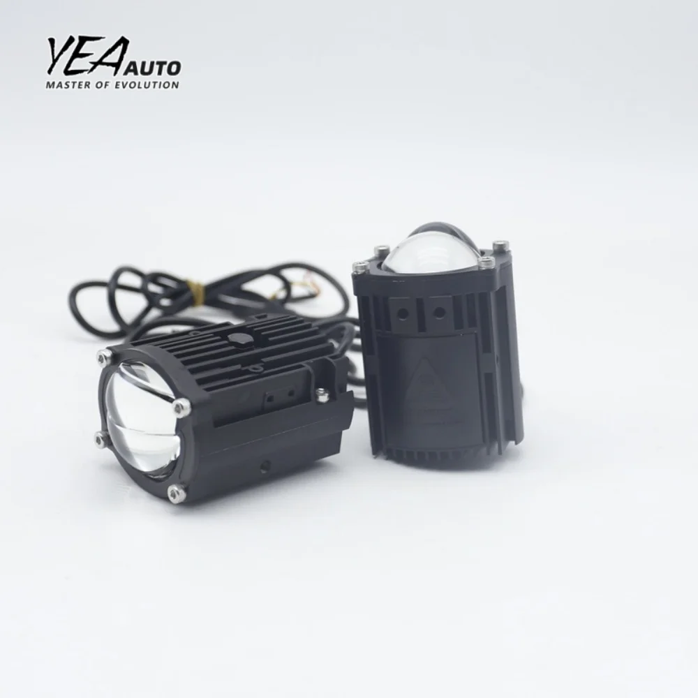 مصباح أمامي مصفوفة مقاوم للماء بحجم 2 بوصة عدسة مصباح أمامي LED عالي ومنخفض الشعاع عدسة Bi LED مصباح ضباب مصباح أمامي بعدسات بصرية مزدوجة