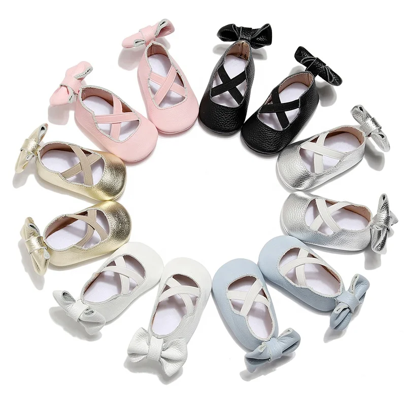 EVERTOP красивые однотонные туфли из натуральной кожи с бантом для девочек