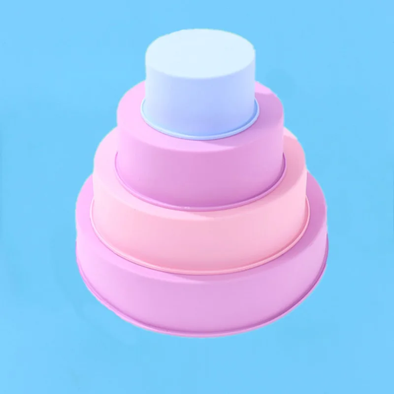 Circular Silicone Cake Mold Multiple Sizes DIY Baking Tray for Birthday Muffin Mold Various Types of Cakes supplier