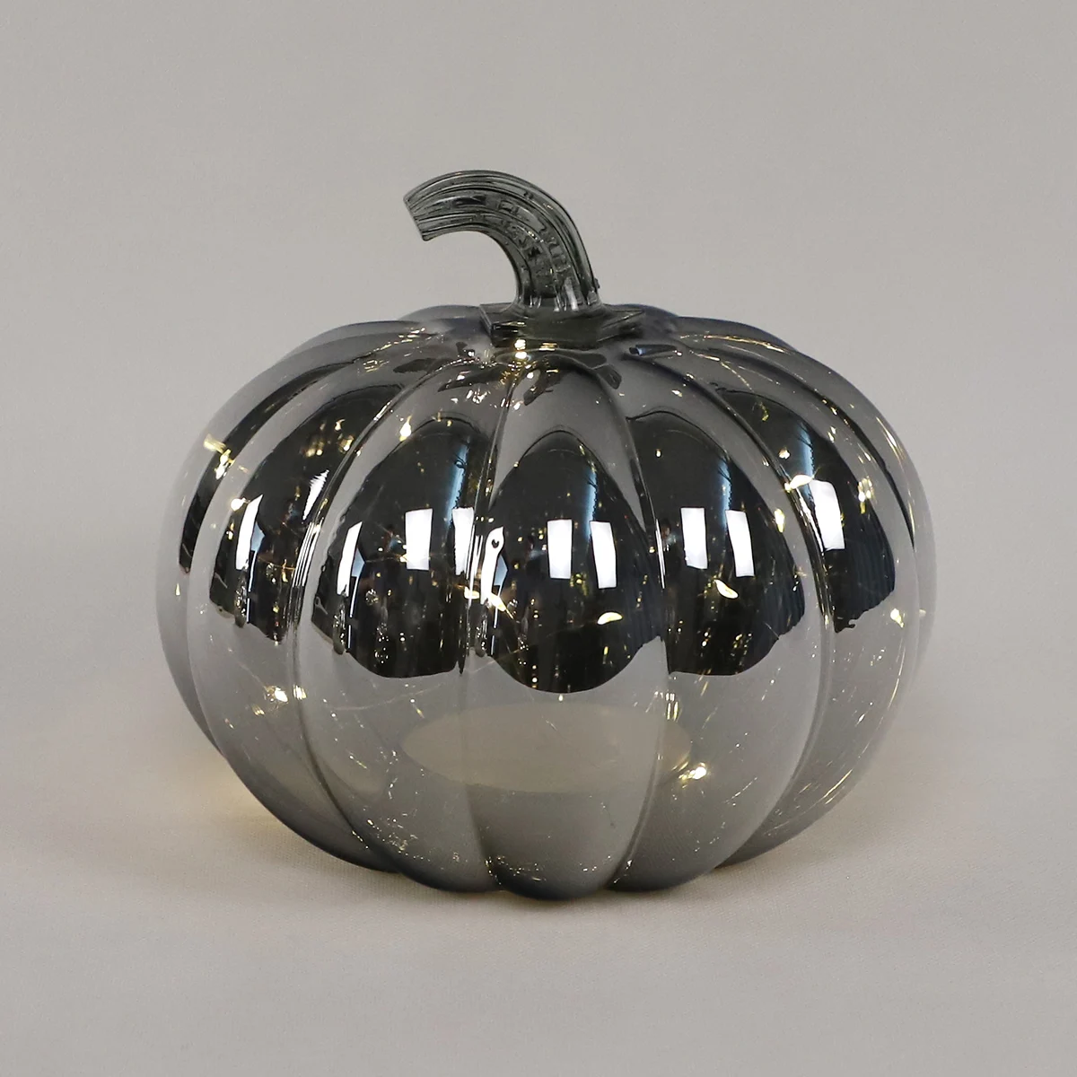 led halloween decorations decorative glass pumpkin artificial decorative Thanksgiving halloween table centerpiece