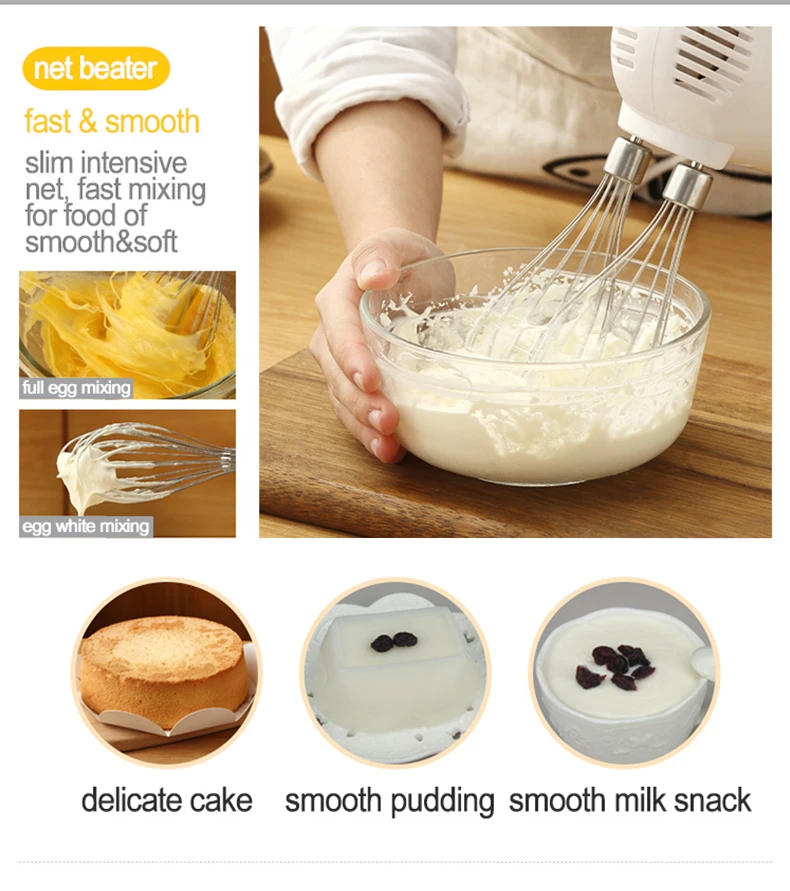 Dough Whiskers Bread Beater Electric Hand Mixer Manual