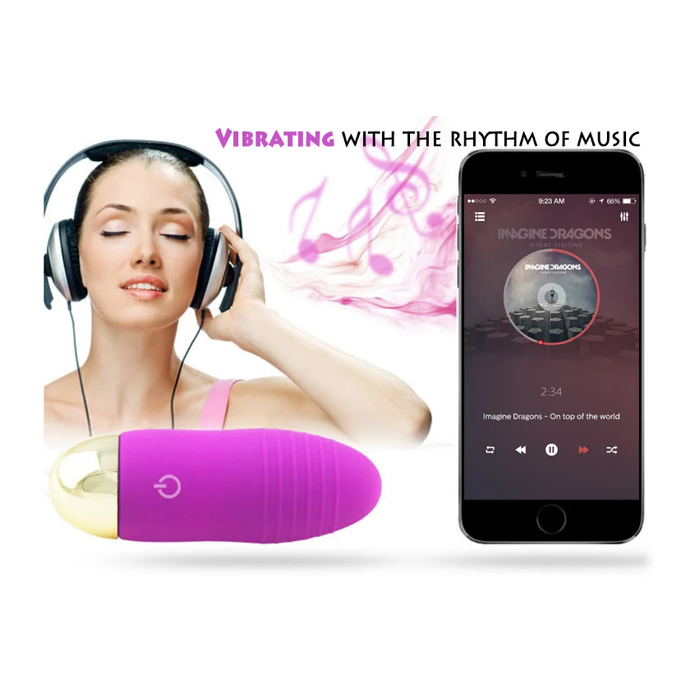 Hot Sale Wireless APP Vibrator App Remote Vibrating Silicone Sex Toys Smart  Ball for Women Vagina for Female Masturbation