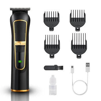 Professional Rechargeable Cordless Barber Hair Clipper Electric Shave Razor Finish Cutting Machine Beard Trimmer Outdoor Use