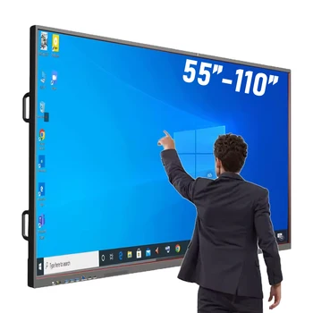 Factory Price Interactive Boards 55 65 75' 86 Inch Android Flat Penal Electronic Teaching Smart Interactive Boards For Teaching