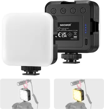 NEEWER LED Video Light,Portable Bi-Color 3200K~5600K Dimming Lights for Cameras, CRI 97+, 8 Scene Modes, 2000mAh Rechargeable
