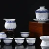 Blue and white