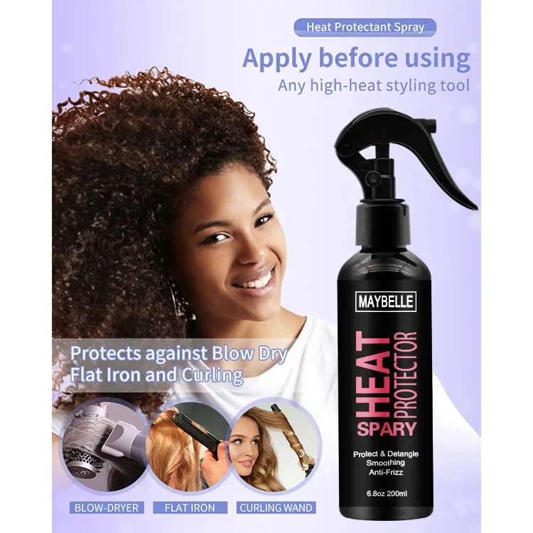 Hair spray hotsell before flat iron