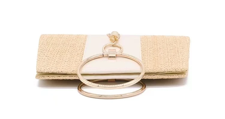 New Fashion Vintage Large Capacity Straw Handbag Tassel Woven Ladies Hand Bag Simple Crossbody Bag