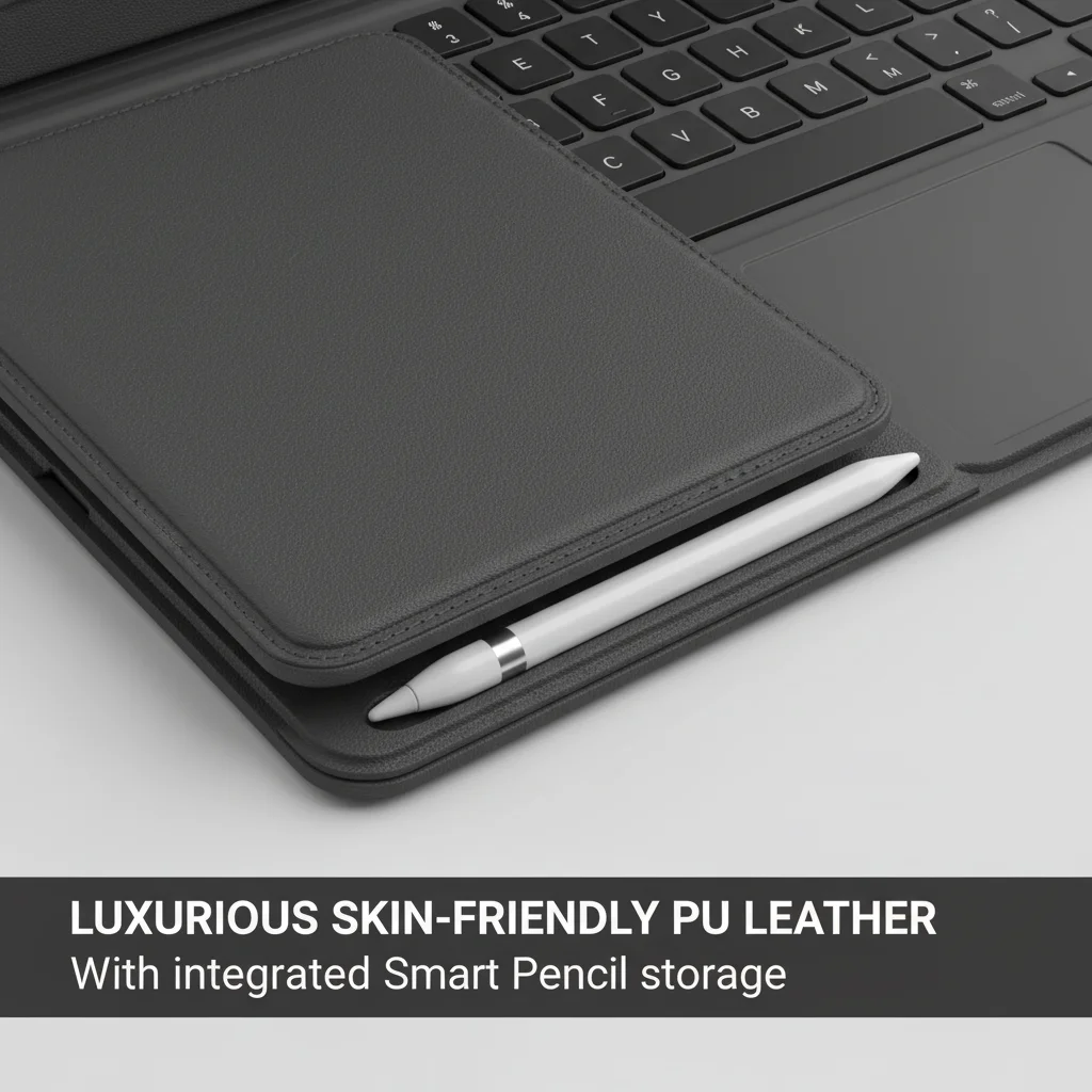 product slim folio keyboard case for ipad 10th gen  a16 with integrated bluetooth wireless keyboard for ipados shortcuts laudtec-8