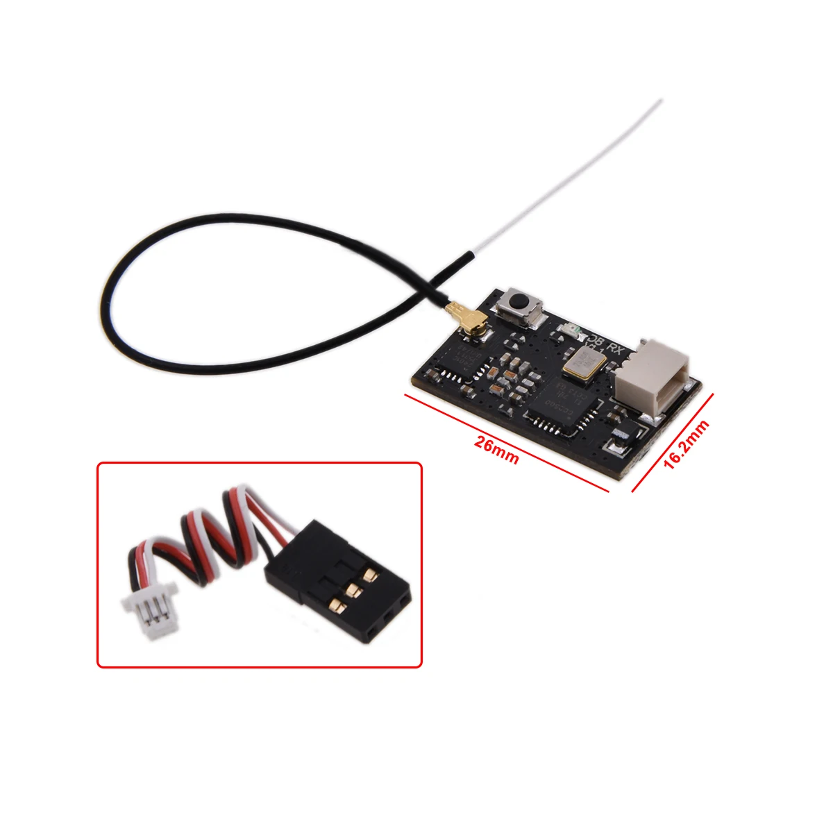 Agfrc Mrf8cha 1.8g Super Micro 2.4ghz 8ch Sbus Rc Receiver For Tiny ...