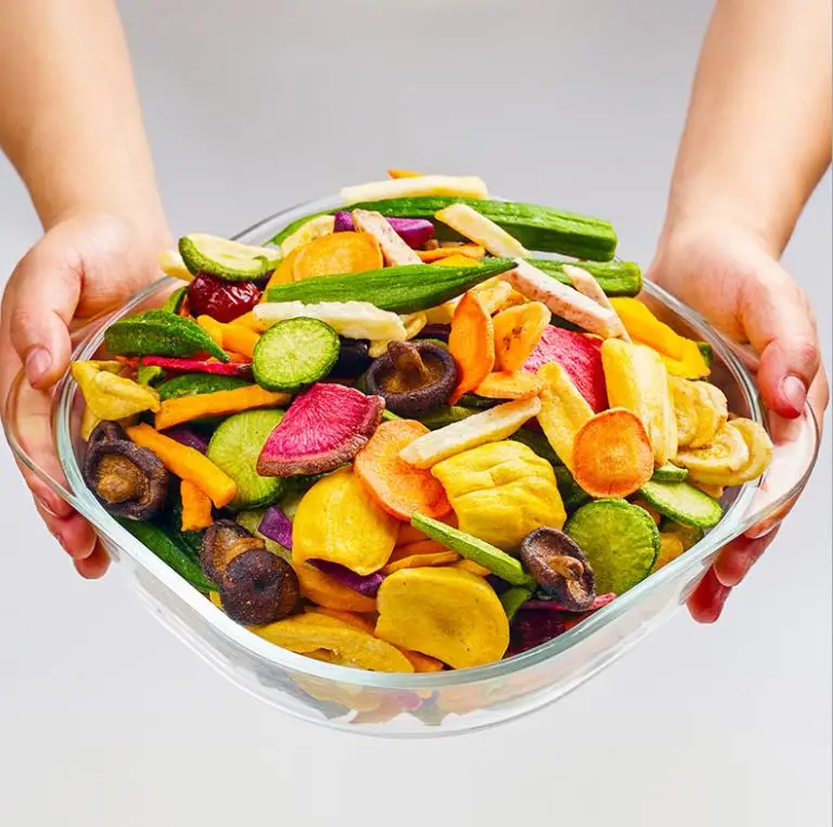 Mixed Vegetable Fruit Crisps Vf Dehydrated Fruits Vegetables Chips 1.5