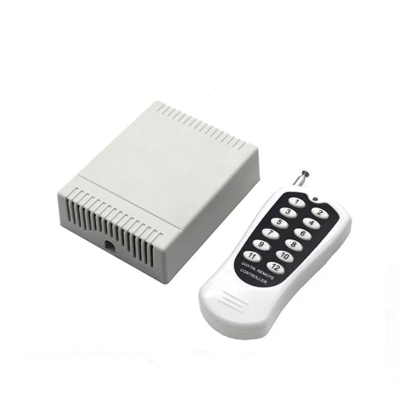 DC 12V Wireless Remote Control Long Distance 12 Channel Multi Controller LED Remote Control Switches Manufacturer