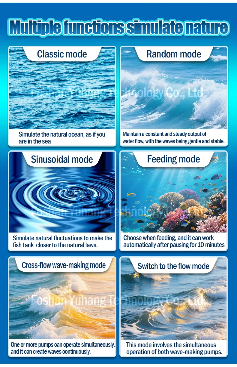 Jecod Jebao MOW Series 6-50W Quiet Freshwater Wave Making Pump Modern Frequency Conversion Plastic Fish Tank Accessories