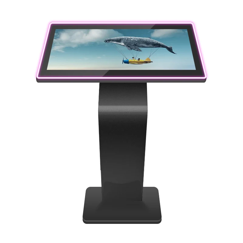 Kiosk Touch Screen  Stand LED Light Strip Signage Game Player and Shopping Advertising Machine Display
