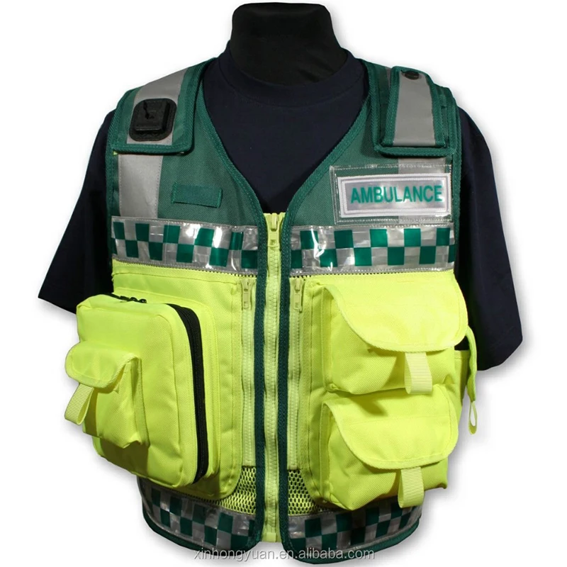 Reflective Badge Front Hi Vis Heat Applied Ambulance Paramedic First Aid
