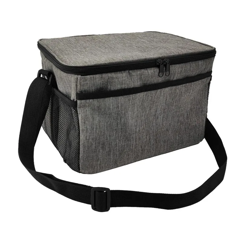 Custom Portable Large Insulated Tote Bag Thermal Lunch Ice Box Cooler for Food Delivery Printed Letter Pattern