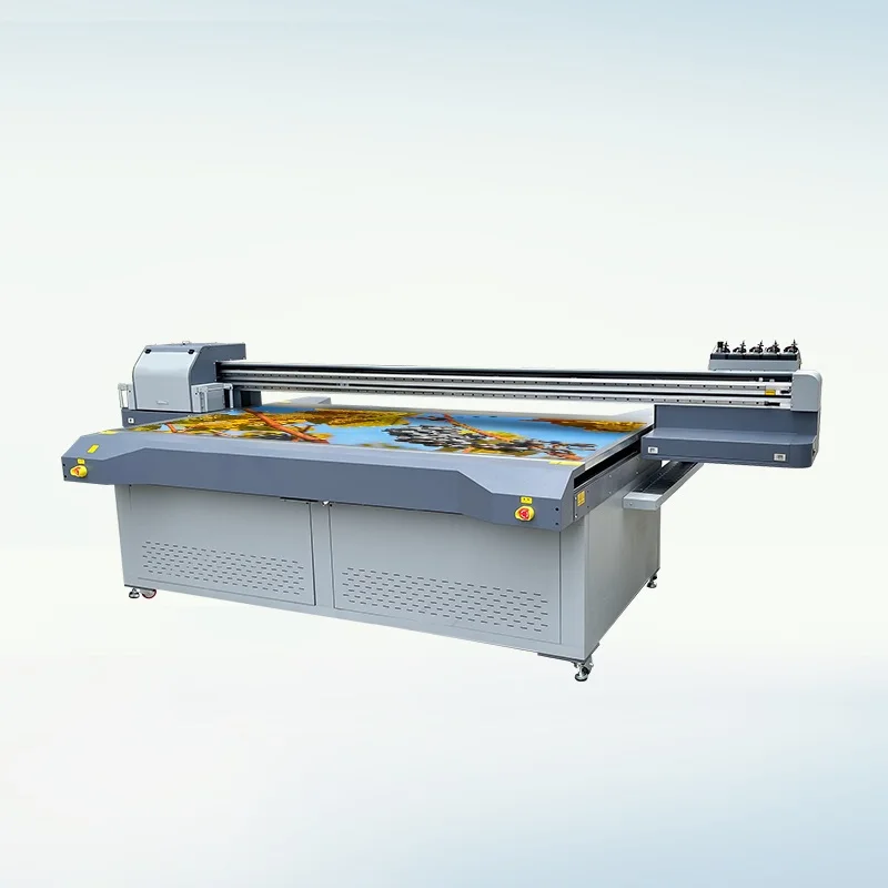 Ntek 3D Inkjet Large Format 2513 Flatbed UV Printer 3D Ceramic Tile Printing Machine