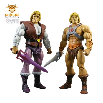 Customized Plastic Articulated Movable Pvc Figure Toy He Man Action Figure Collection With Rotating Joints
