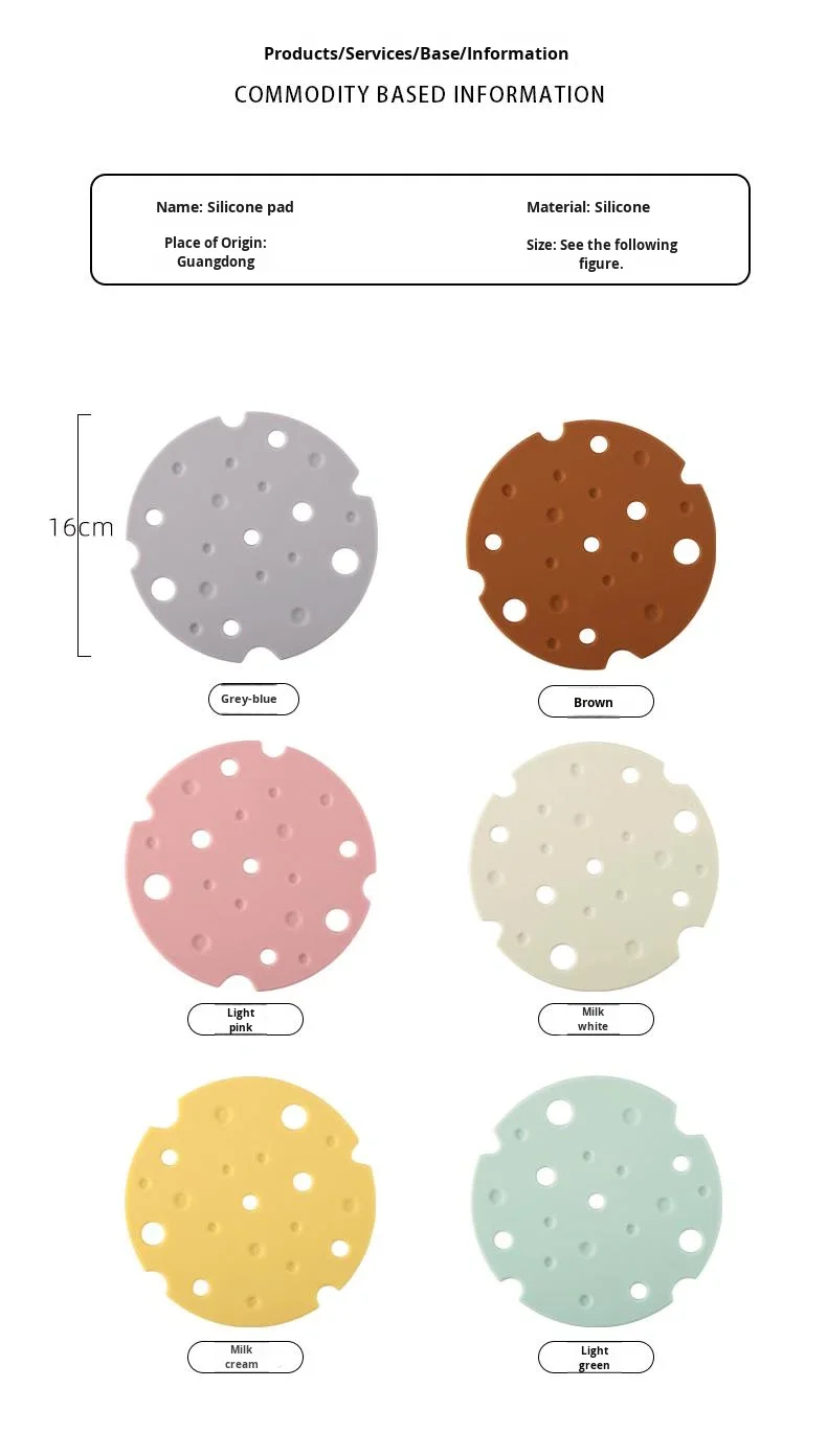 Modern Round Multi Color Thermal Silicone Placemat High Temperature Resistant Reusable Casserole Plate and Bowl Mat supplier