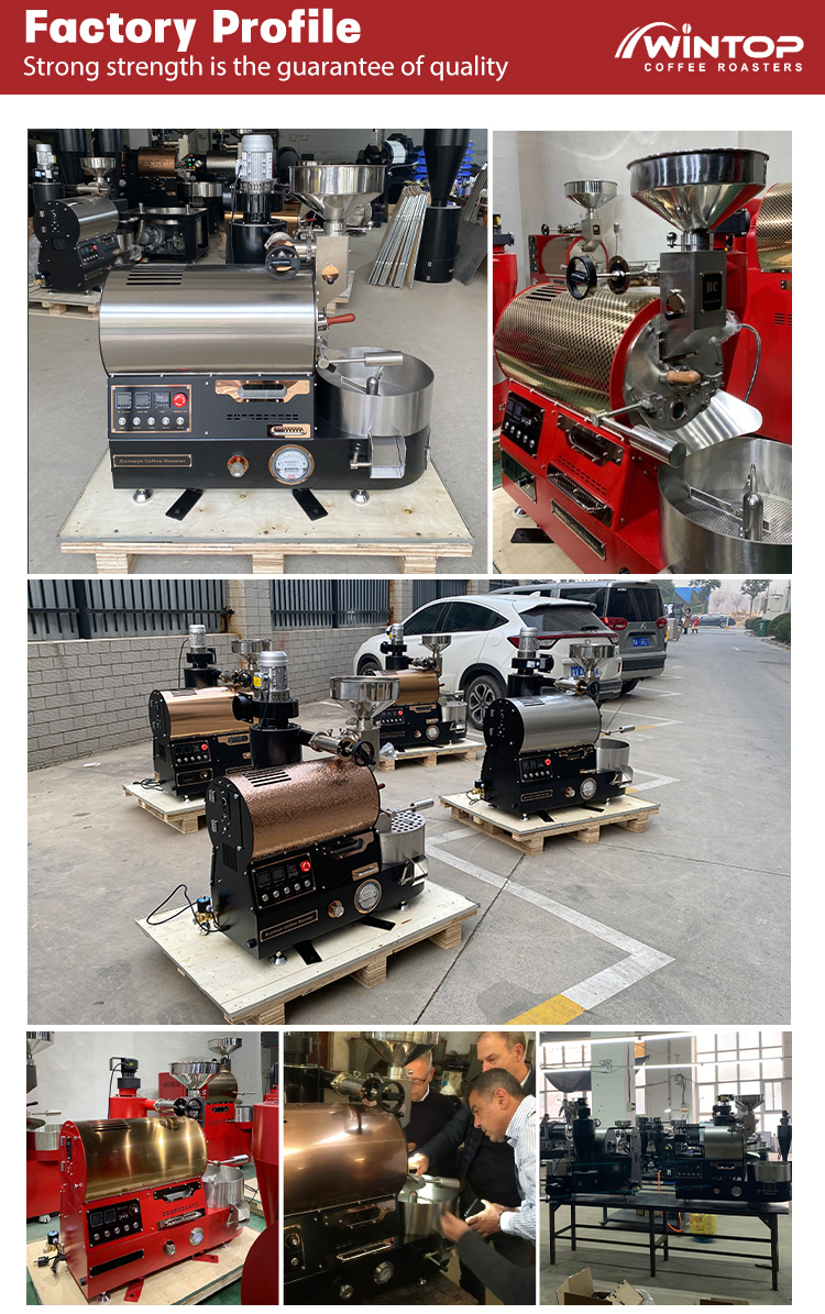 2023 Newest Commercial Coffee Roaster With Stainless Steel Drum 1kg 1