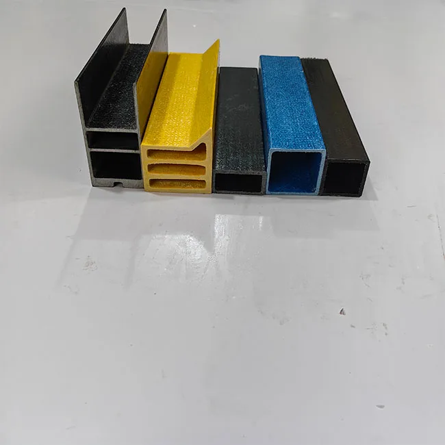 Fiberglass Rectangular Tube Extruded Fiberglass Box Section Hollow Tube Plastic square Tube