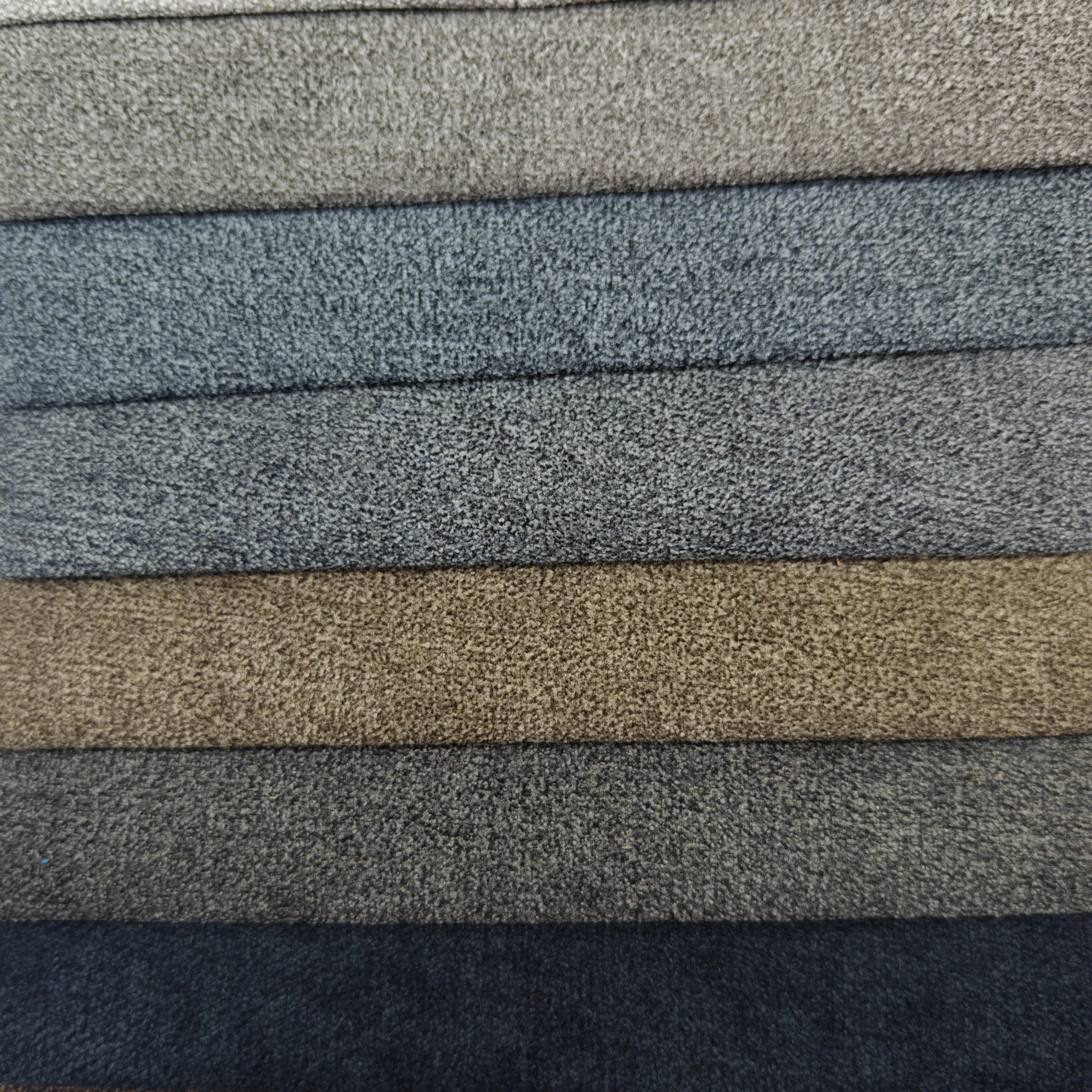 NO MOQ Home Textile 100%  Polyester Two-Tone Sofa Fabric Material for Sofa