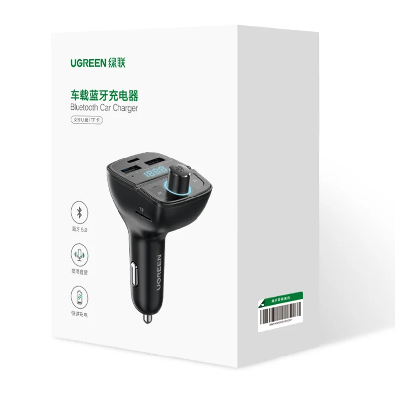 Ugreen 4 Ports Car Bluetooth Adapter Bluetooth Fm Transmitter For Car ...