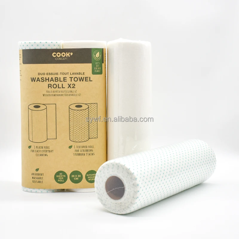 100% Biodegradable Organic Bamboo Towel for Kitchen Cleaning Dish