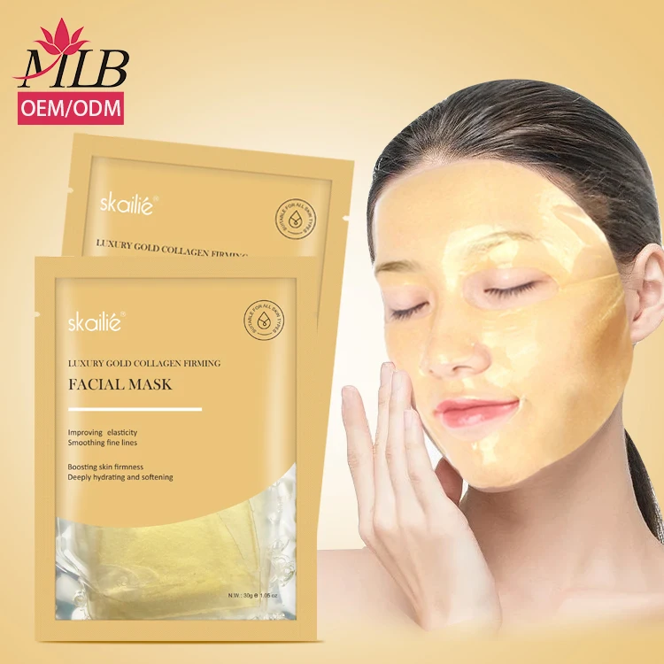 Wholesale Private Label Korea Golden Face Sheet Mask Smoothing Fine