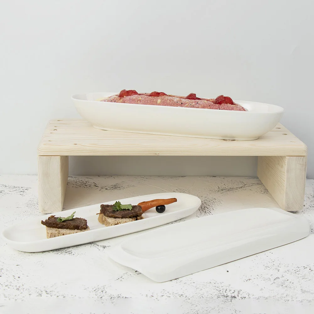Factory Direct Custom Modern Design Dinner Plates Restaurant  Porcelain Plate