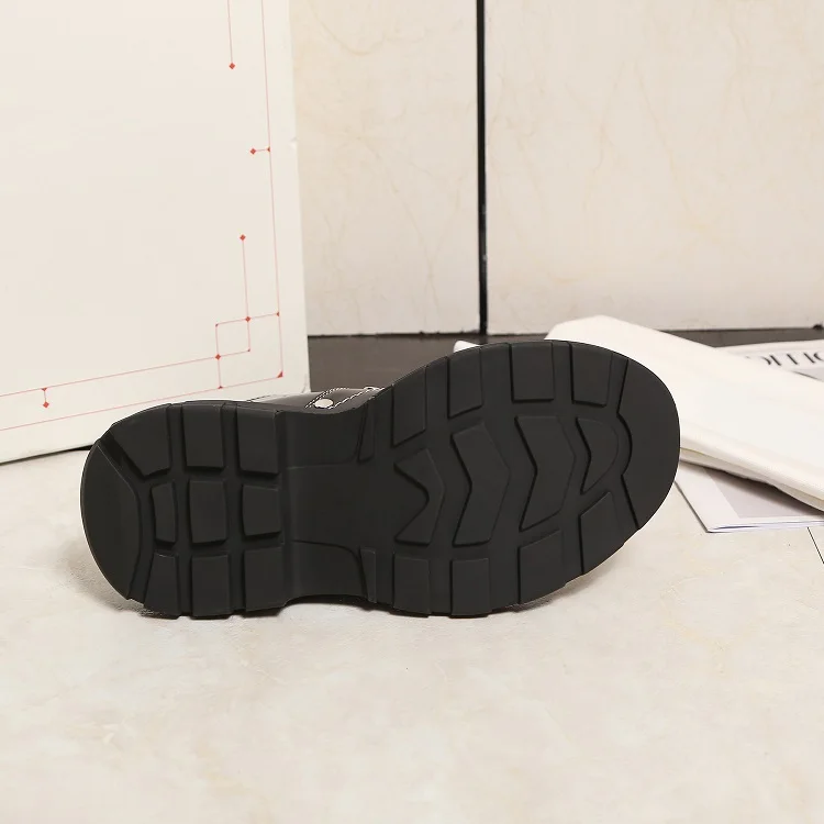 Women Oxford Shoes Black Oxford High Tops Platform Women Casual Shoes Lace Up Fashion Sneakers