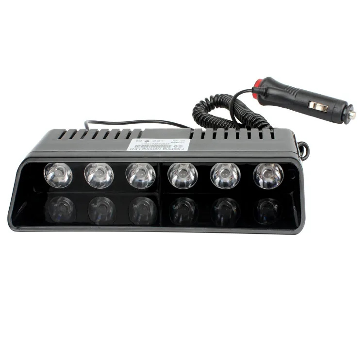 6 LED Strobe Flasher Emergency Day Running Light Blue Red Cigarette Lighter DC12v for Car & Truck Car Light Accessories