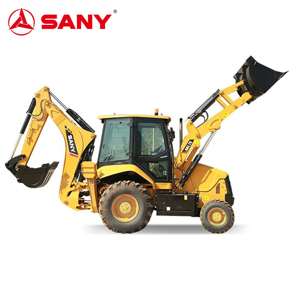 SANY BHL75 4360 mm Front and Back Hoe Loader Front Loader and Backhoe Tractor