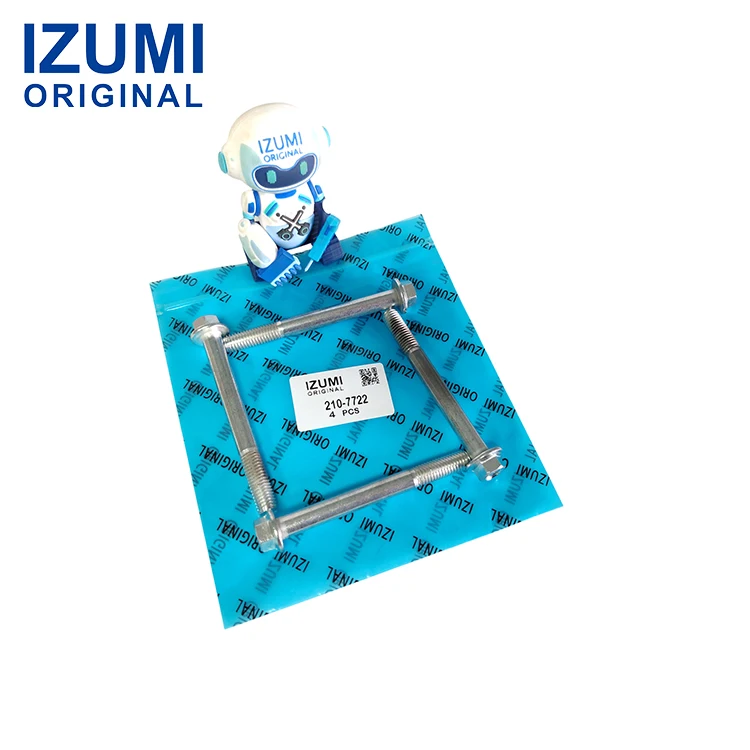 product izumi original 210 7722 2107722 m10 15 x 95mm hex flange head bolt  for caterpillar-16