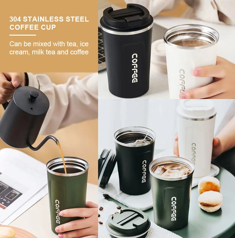 Outdoor Simple Portable 304 Vacuum Stainless Steel Thermos Intelligent ...