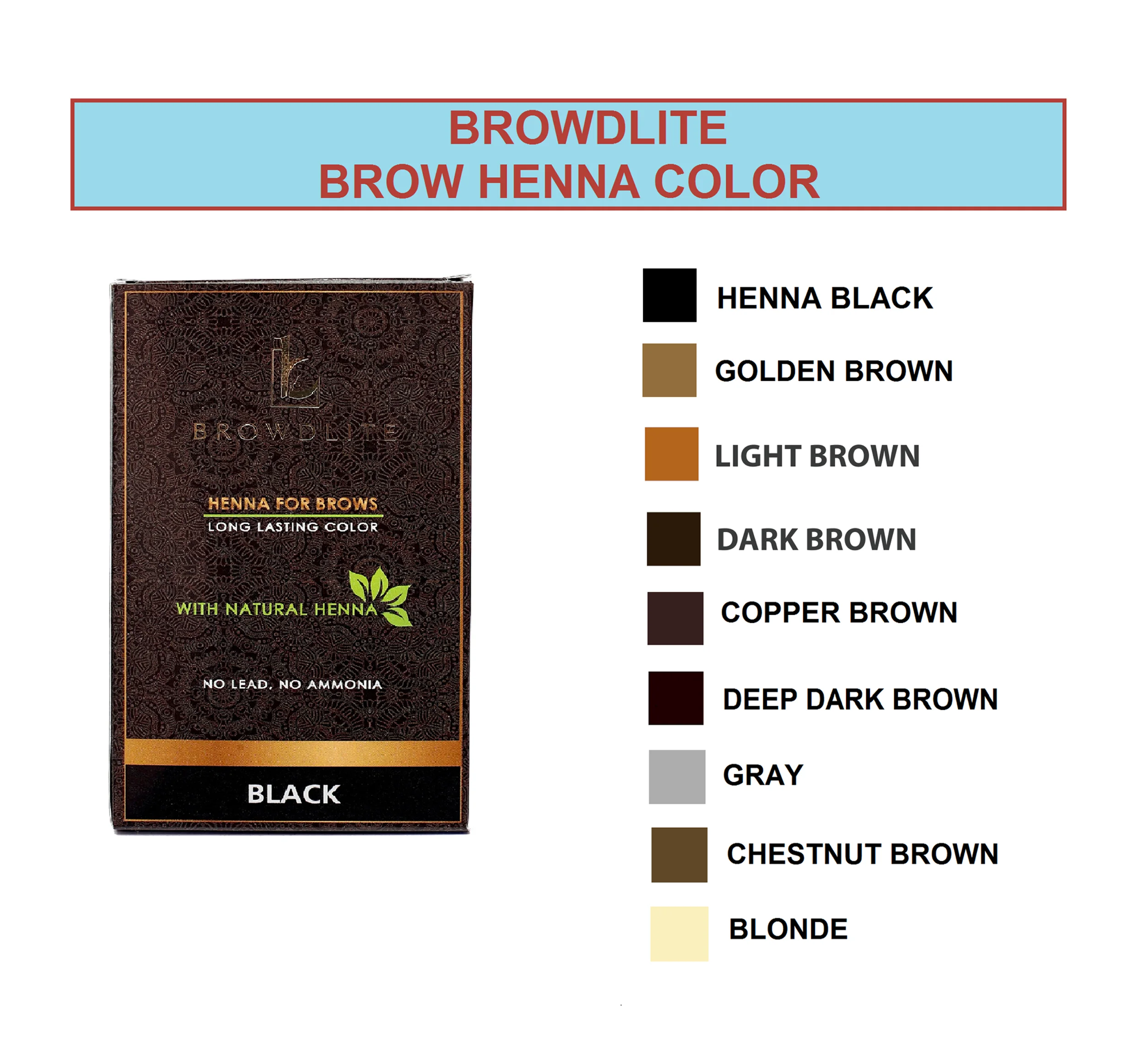 Brow Henna Kit Tint With Henna For Eyebrow Set For Eyebrow Henna Hair