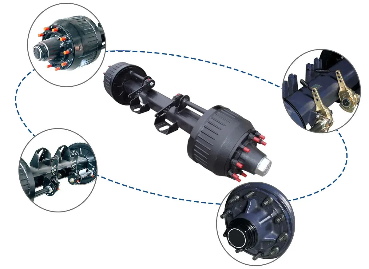 Trailer Axles And Parts Trailer Idler Bpw Axle 13 Ton Max Black Bpw