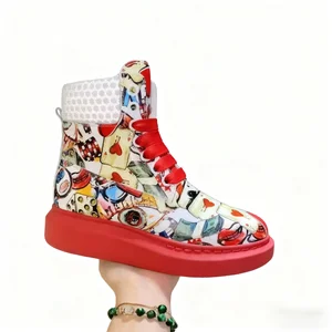 European Station New Autumn and Winter Genuine Leather Shoes: Matcake Design, Thick Soles, Versatile for Couples Men Women