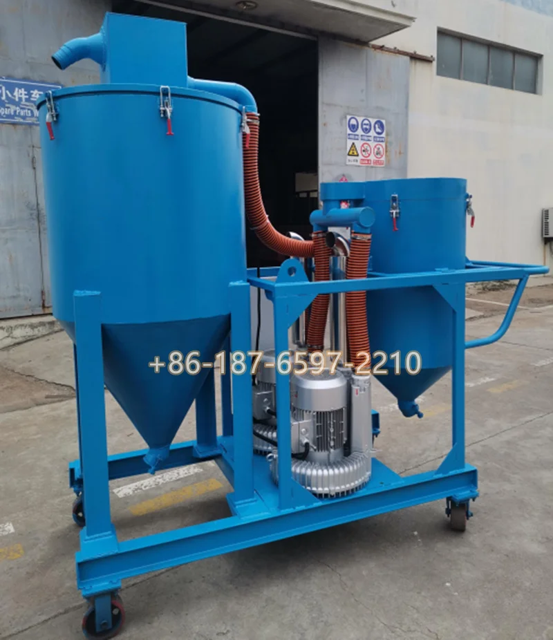 Vacuum Steel Grit Suction Machine Recycle Steel Shot Sand Grit Abrasive From Floor