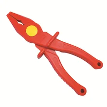 S619 SFREYA VDE 1000V Insulated Insulation tools double color Plastic Flat Pliers for electrician
